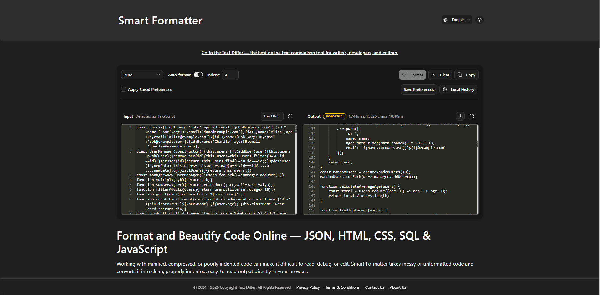 Comment formater le code JavaScript pour une meilleure lisibilité et maintenance